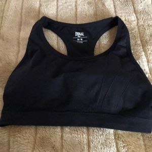 Everlast black sports bra